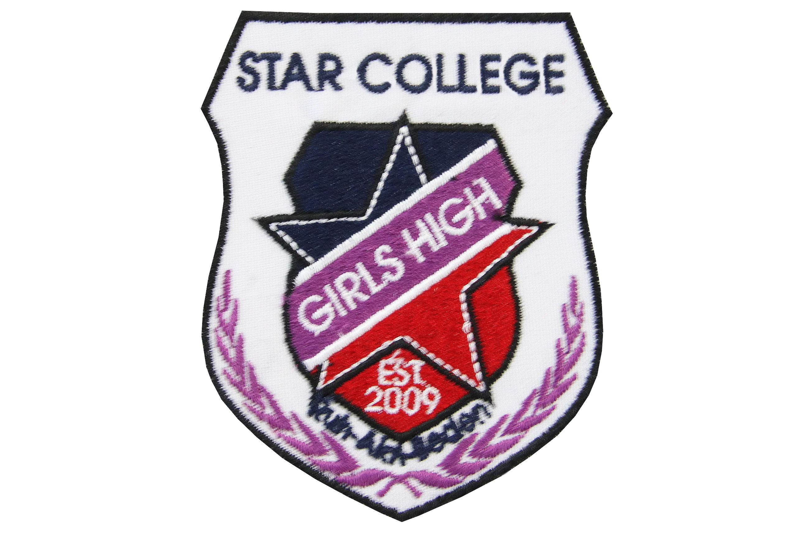 Badge Golf Shirt (White Sport) - Star Girls High