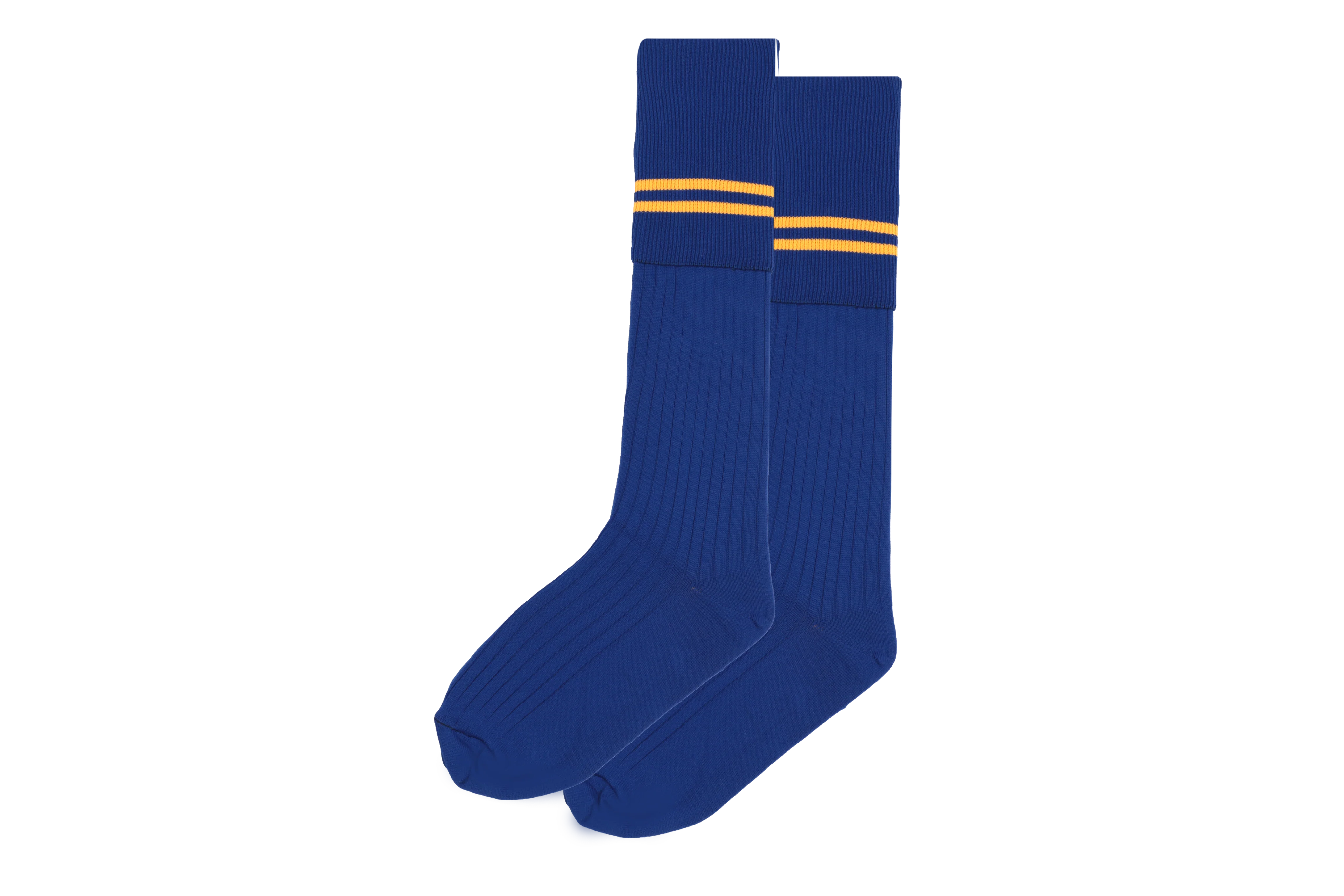 Boys 3/4 Striped Long Socks - Ngazana (Royal/Gold)