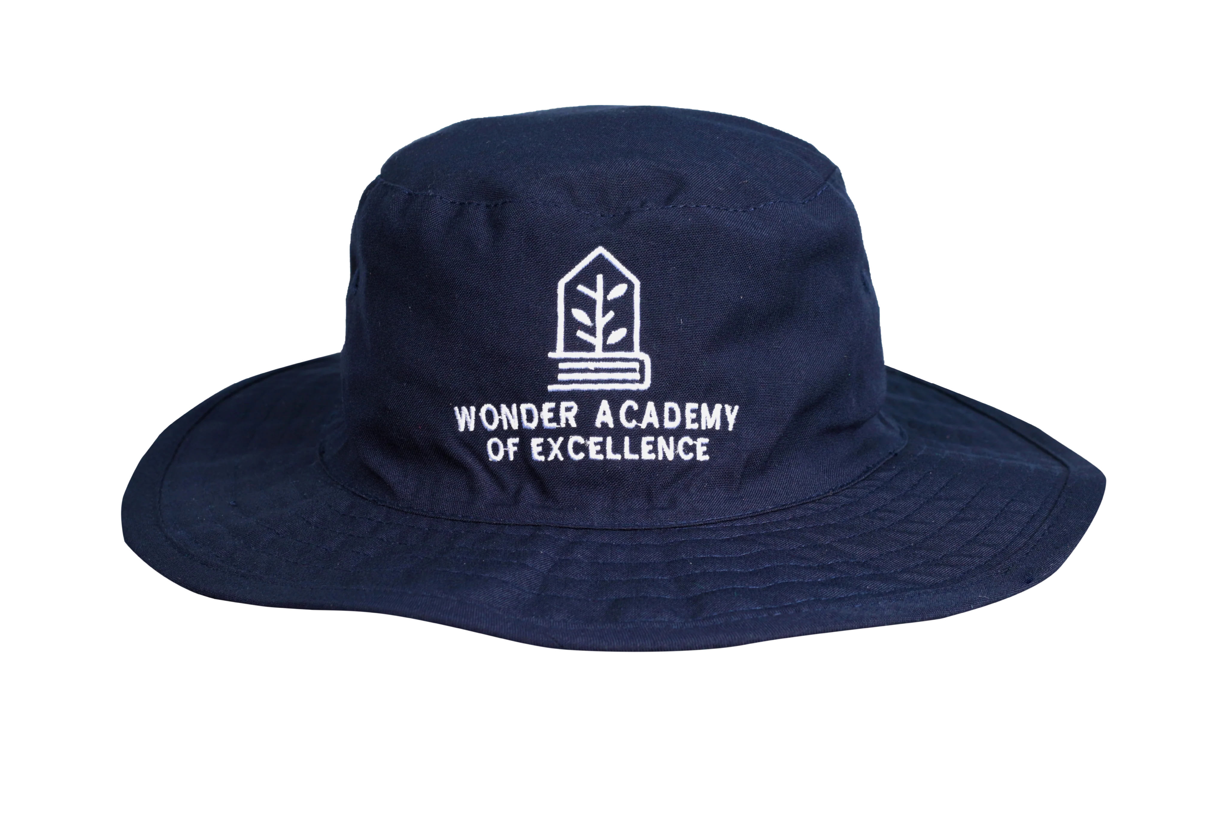 Floppy Hat Navy Emb - Wonder Academy Montessori