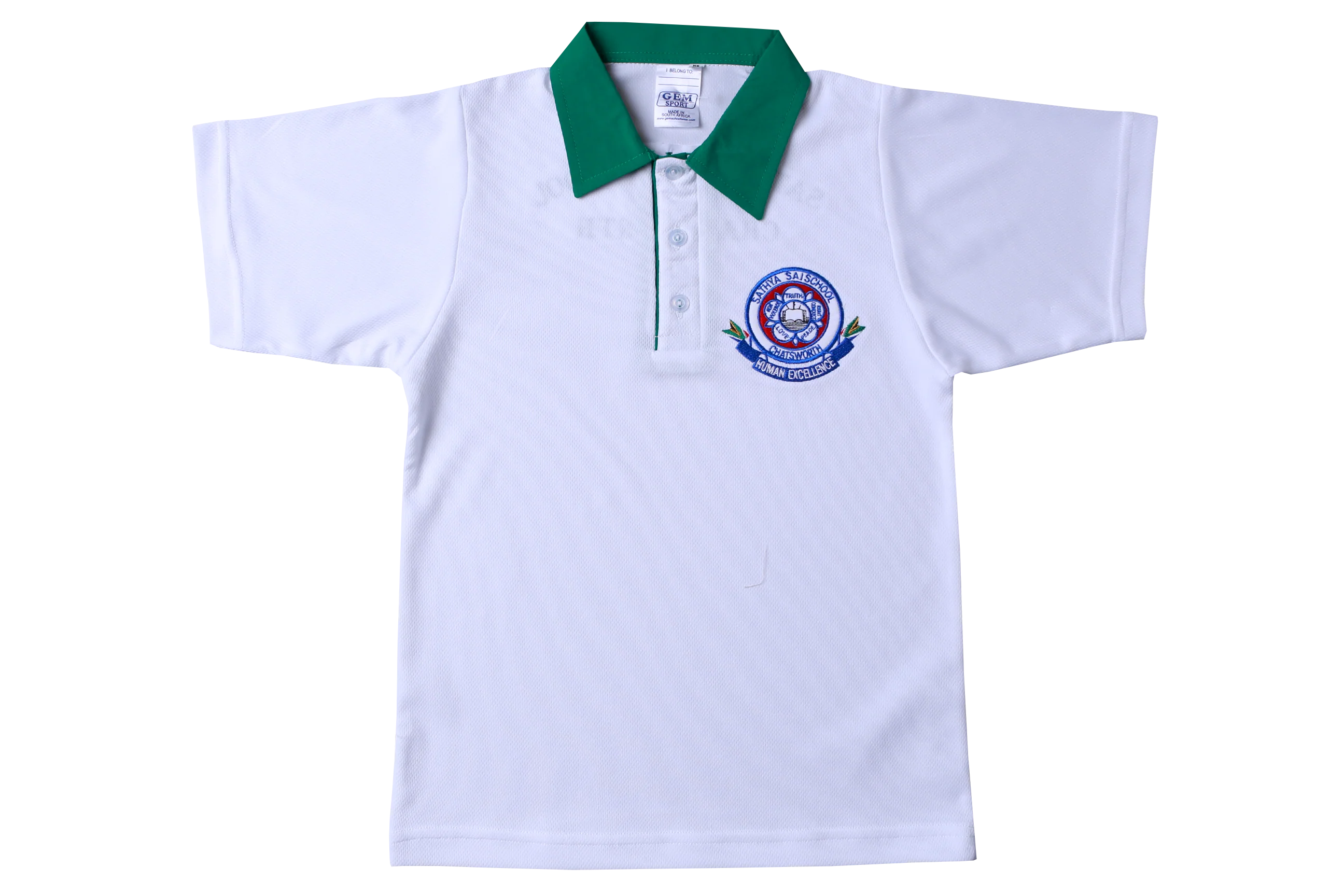 Golf Shirt Moisture Management Emb - Sathya Sai