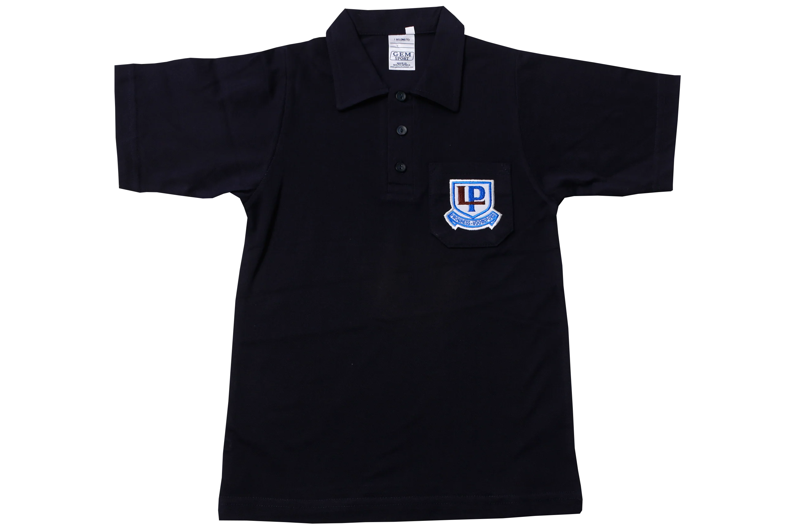 Golf Shirt Navy EMB - Livingstone