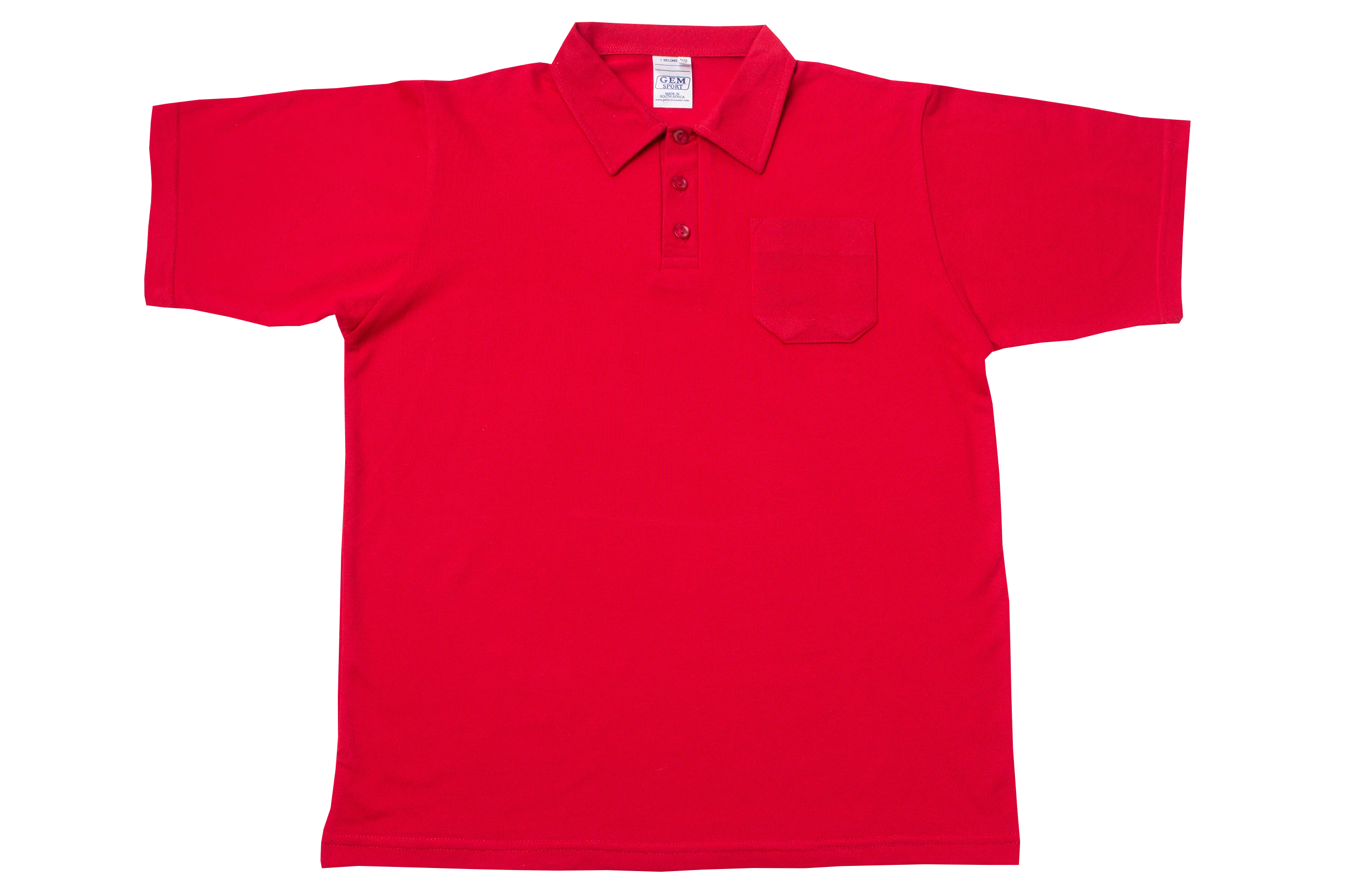 Golf Shirt Plain - Red