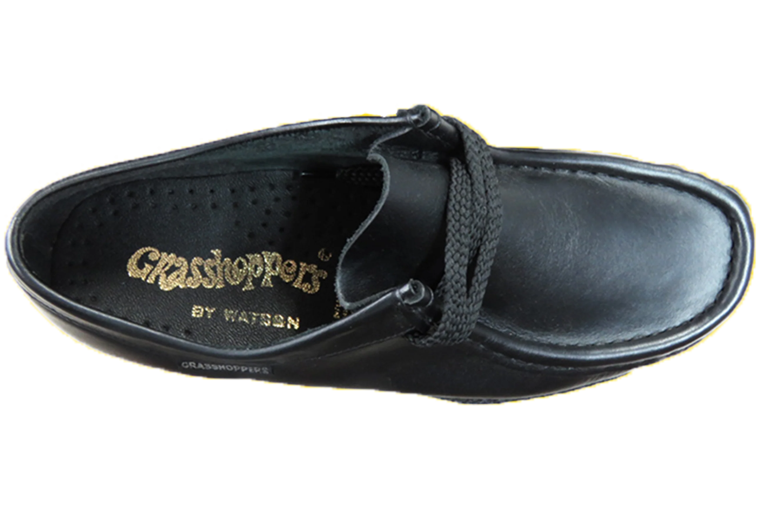 Grasshoppers Lace Up School Shoes - Black - Image 4