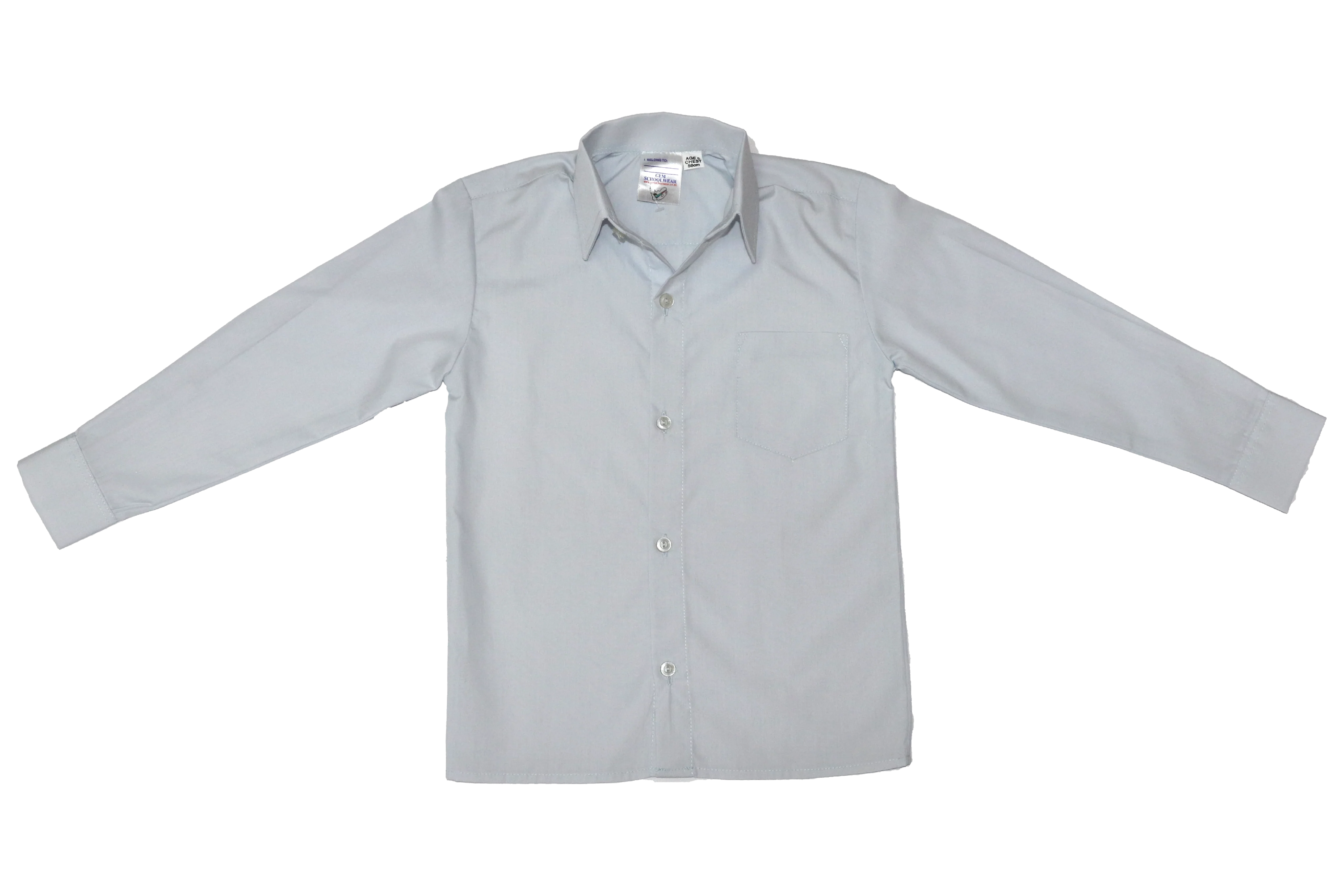 Long-sleeve Raised Collar Shirt - Silemela