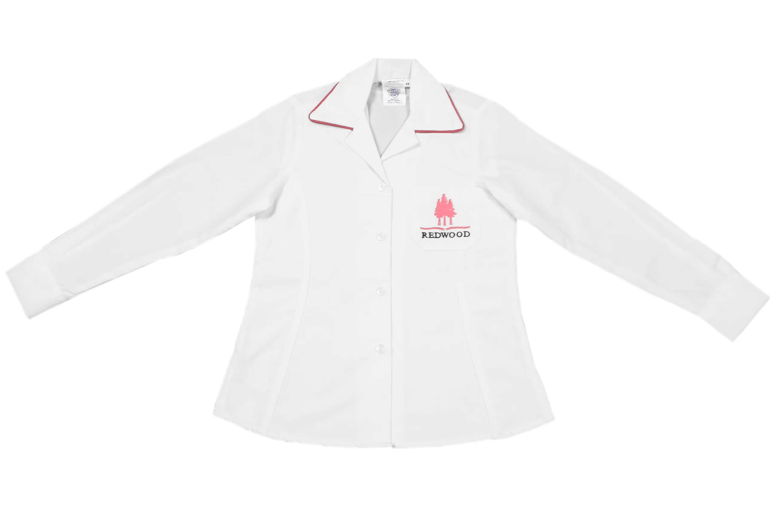 Longsleeve Roundneck Blouse Emb - Redwood College Gr 1-7 only