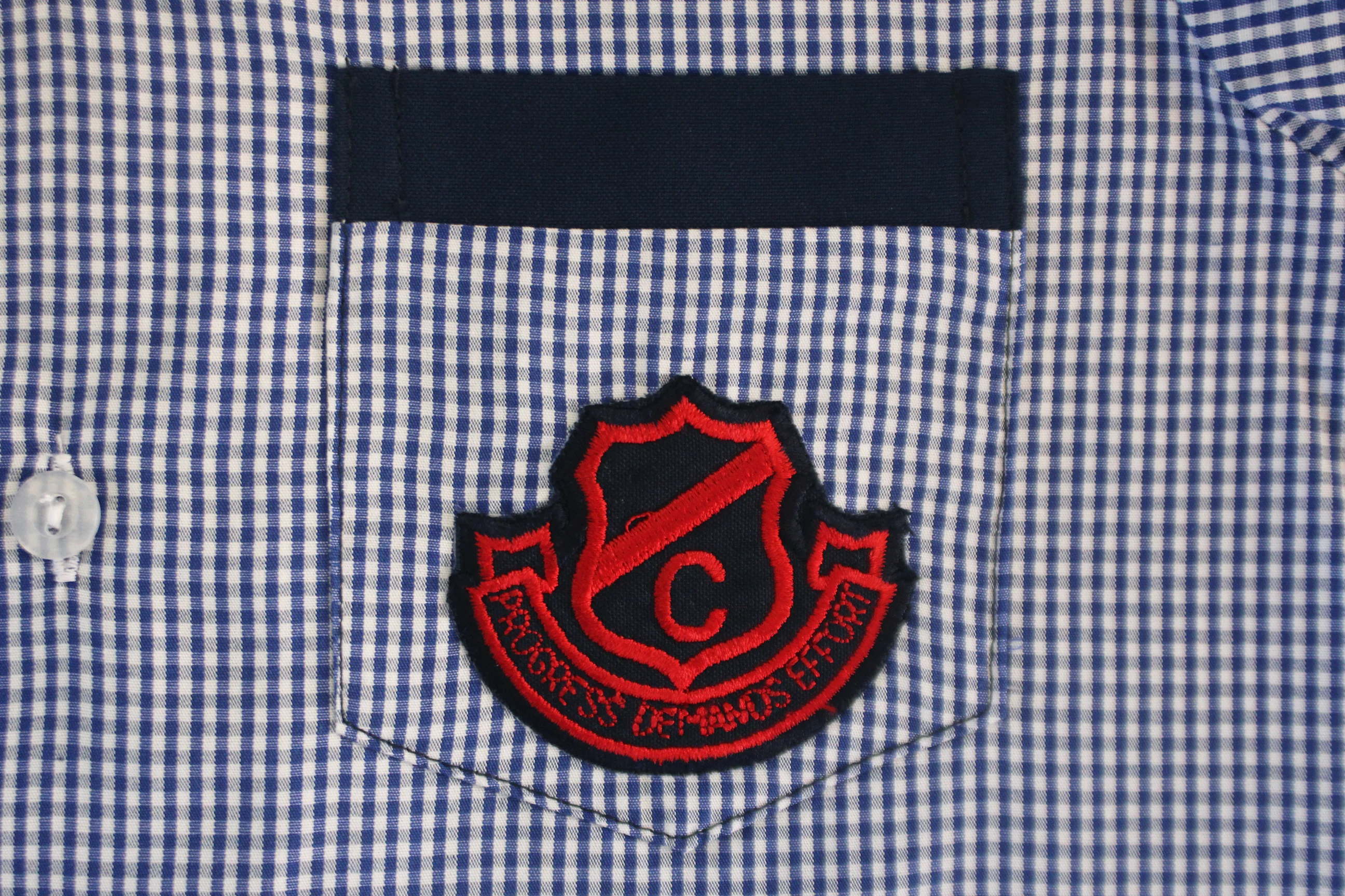 Shortsleeve Check  Emb Shirt - Clarence - Image 2