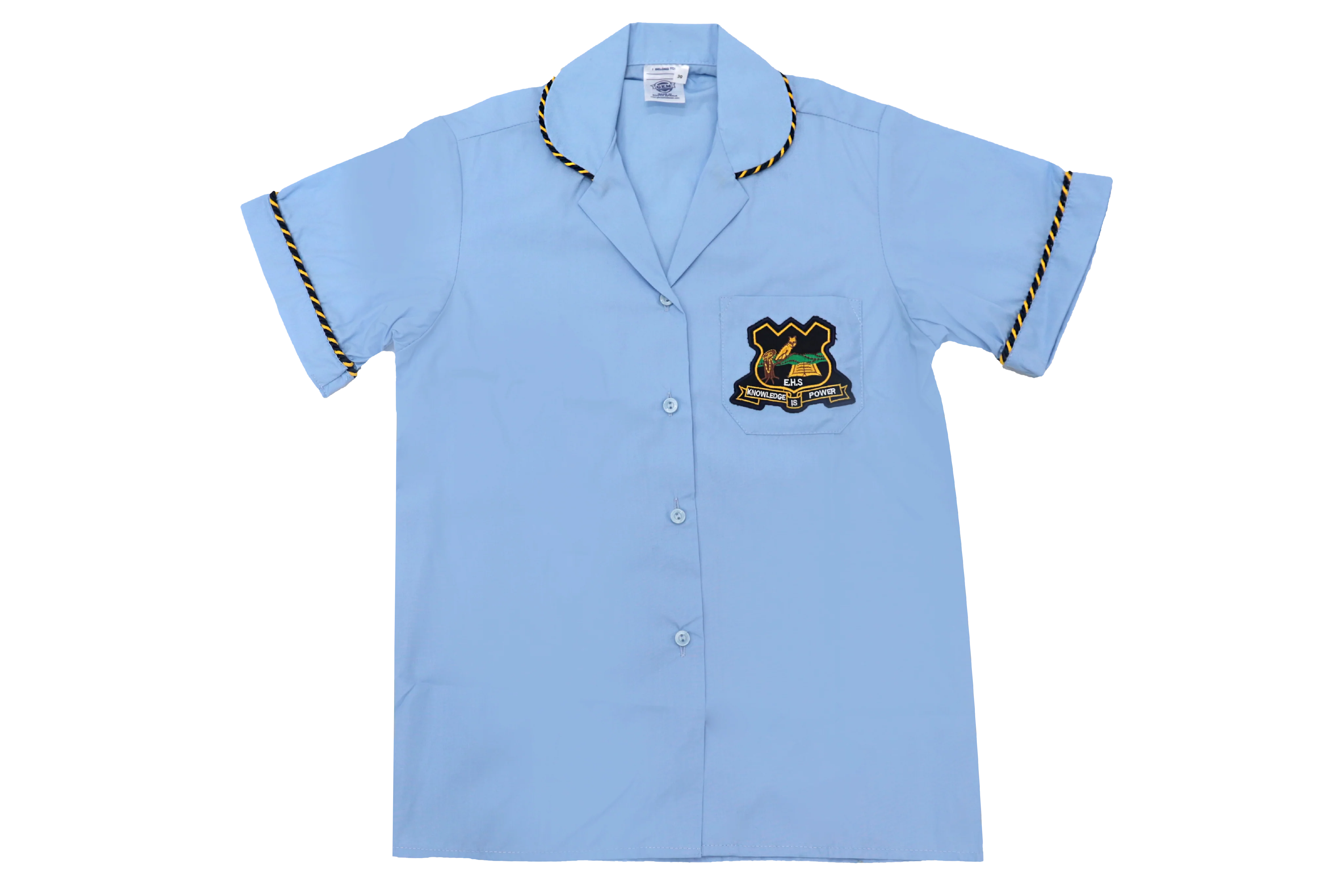 Shortsleeve Roundneck Blouse Emb - Ekwazini