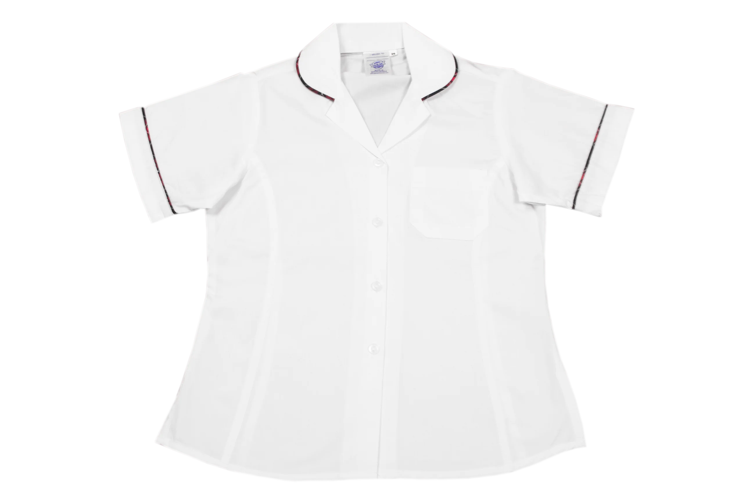Shortsleeve Roundneck Blouse Plain - Highway College
