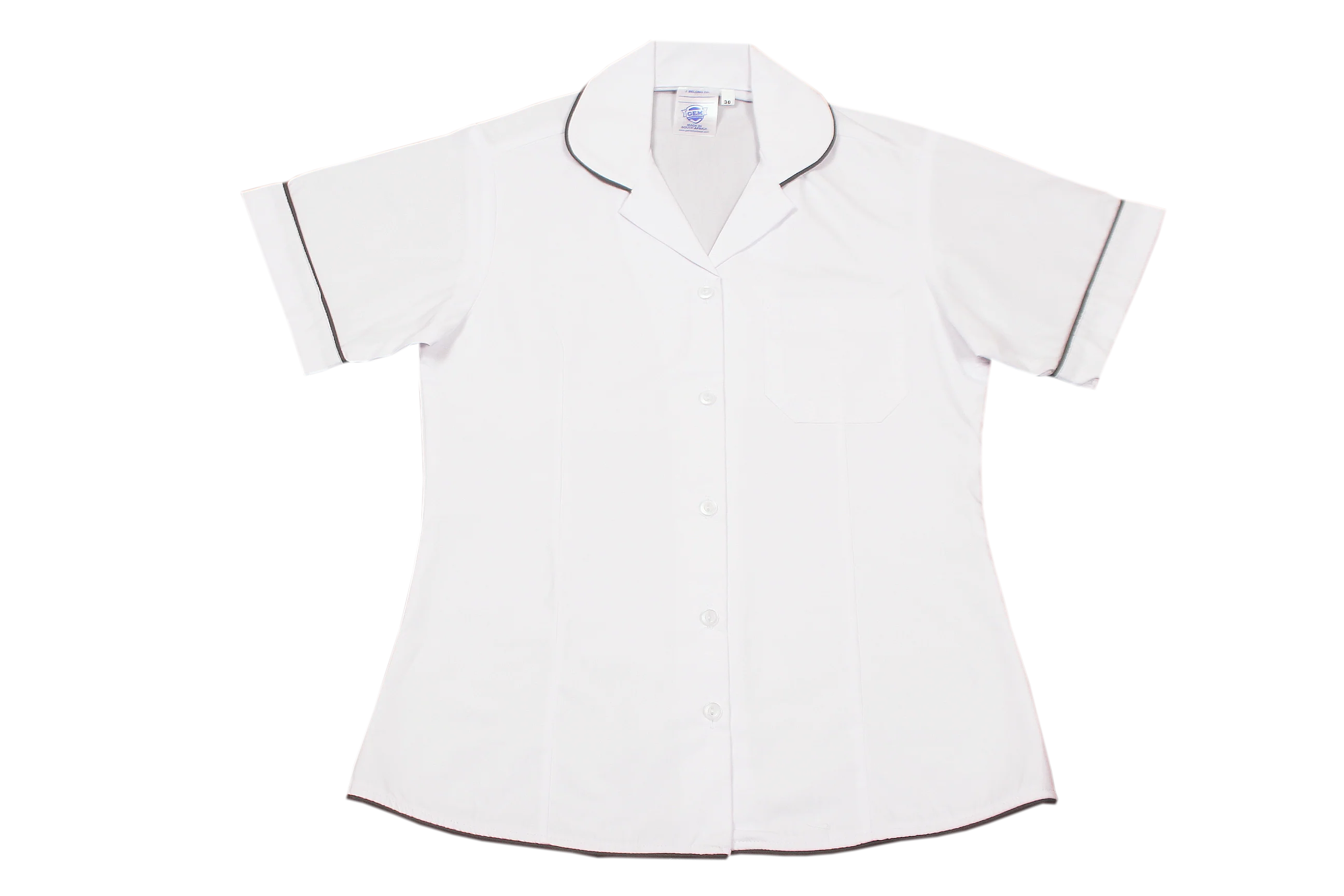 Shortsleeve Roundneck Blouse Plain - Wendon Academy